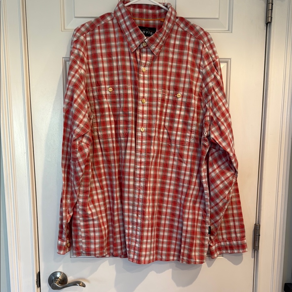 Orvis Red Plaid Men's Shirt